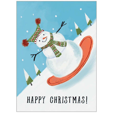 Snowman Snowday Holiday Cad Box
