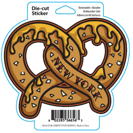 Pretzel Die Cut Sticker