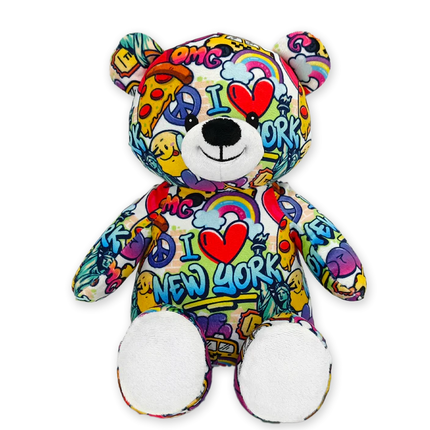 NY Graffiti Eco Teddy Bear