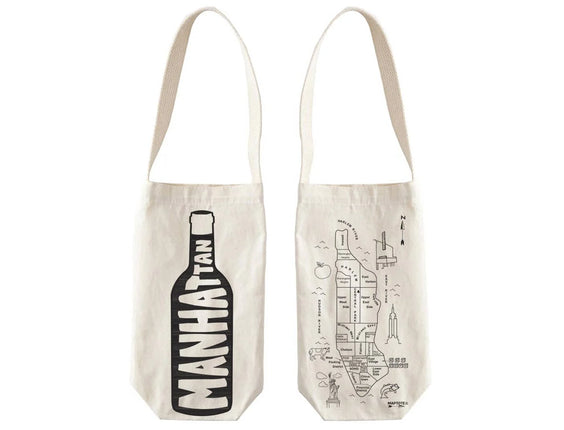 Manhattan Map Wine Tote