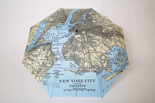 NYC Vintage Map Umbrella