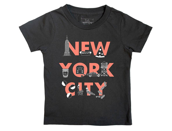 New York City Font Kids T-Shirt