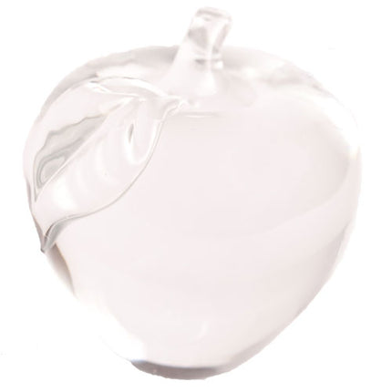 Crystal Apple with Leaf