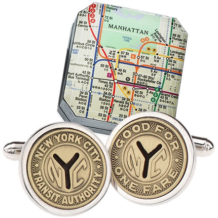 Token Sterling Silver Cufflink