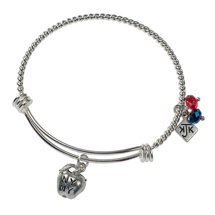 Twisted Bangle w/ Apple Charm