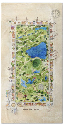 Central Park Tea Towel