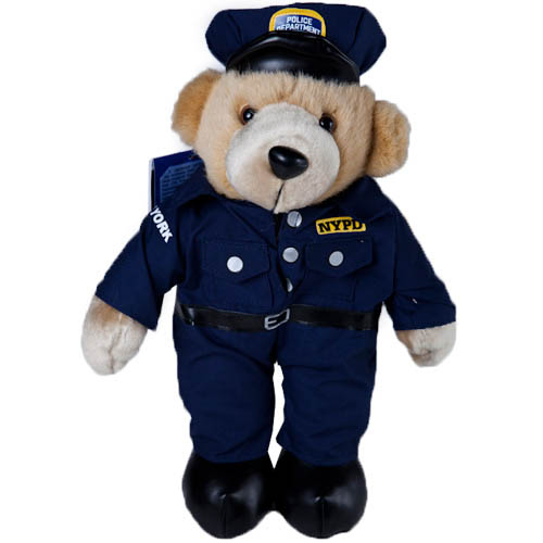 Teddy Bear Plush Toy Doll NYPD New York City Police Department 13.5" New 