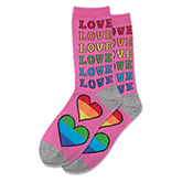 Rainbow Love Women Socks