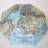 NYC Vintage Map Umbrella