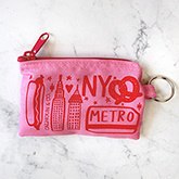 NY Zipper Pouch with Keyring