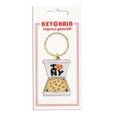 New York Pizza Box Keychain