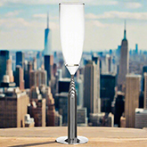 Landmark Chrysler Building Champagne Flute