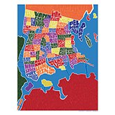 Bronx Neighborhood Map Print