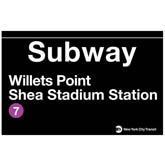 Shea Stadium Subway Sign