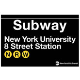 New York University Subway Sign