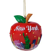 Apple Skyline Ornament