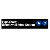 High Street/ Brooklyn Bridge Sign