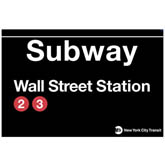 Wall St. Subway Station Magnet