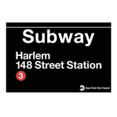 Harlem 148 Street Subway Sign