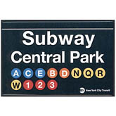Central Park Subway Magnet