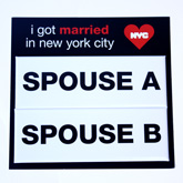 Spouse A & Spouse B Magnet Set