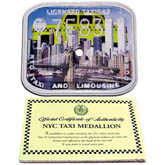 97-98 Taxi Cab Medallion