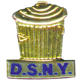 DSNY Trash Can Lapel Pin