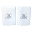 Couples Linen Towel Set - Mr. & Mrs.