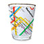 Subway Map Shot Glass - White