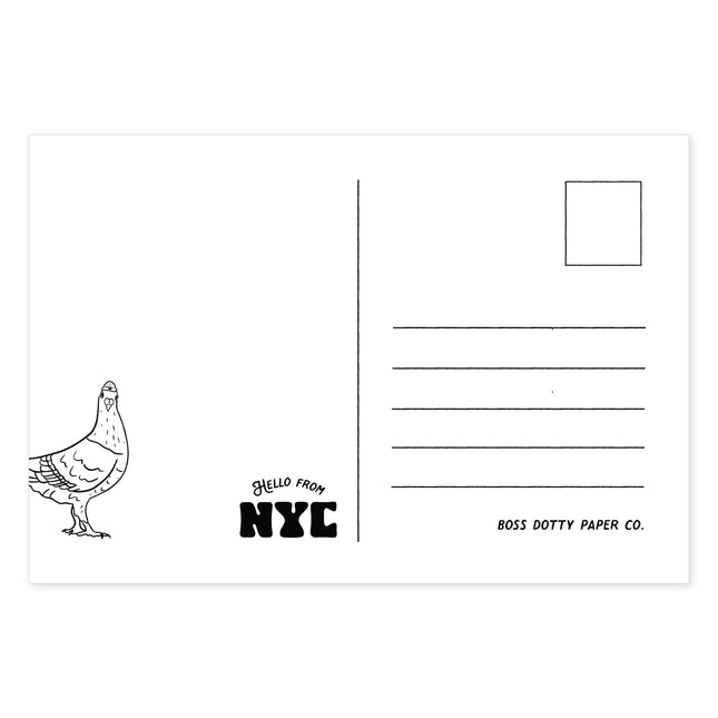 NYC Pigeon Postcard