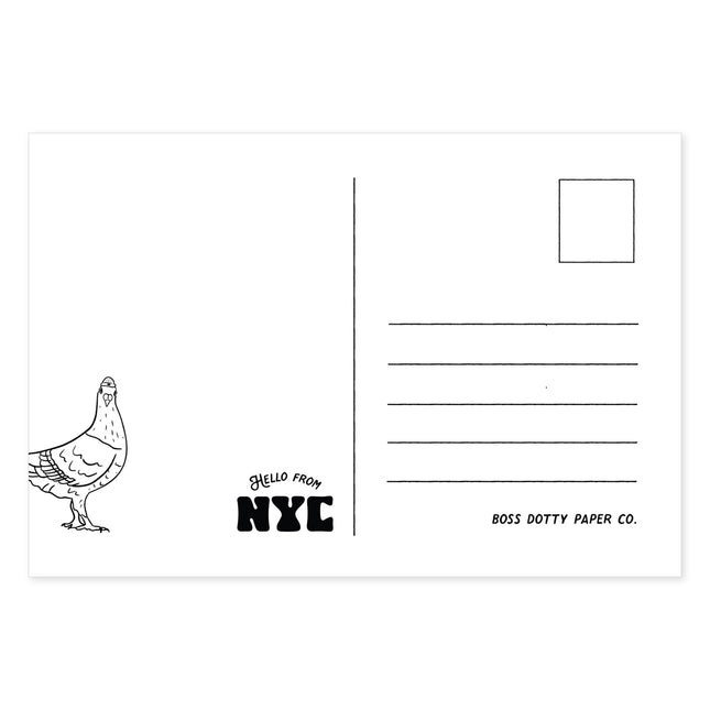 Greetings from NY Animals Postcard