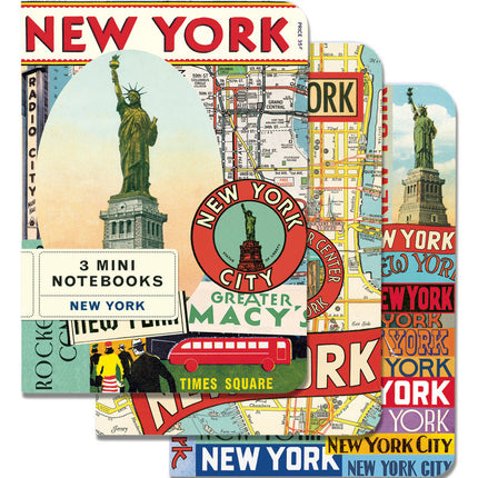 3 NYC Mini Notebooks