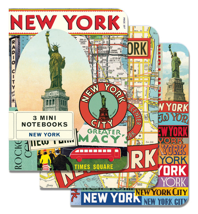 3 NYC Mini Notebooks