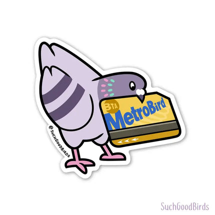 NYC Pigeon Waterproof Vinyl Stickers