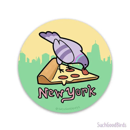 NYC Pigeon Waterproof Vinyl Stickers