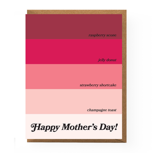 Paint Chip Mother's Day Greeting Card
