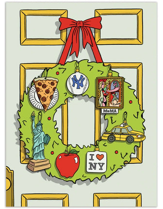 New York Wreath Card