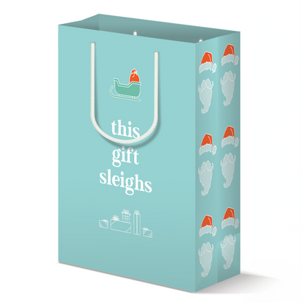 Sleigh Holiday Gift Bag
