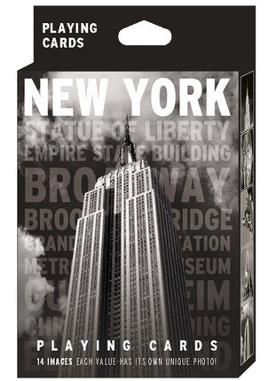 NY Black & White Playing Cards