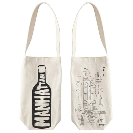 Manhattan Map Wine Tote