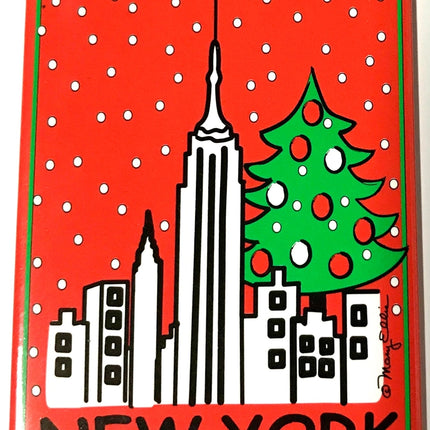 New York Skyline Holiday Magnet