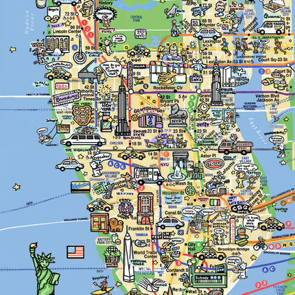City Dogs Map Print