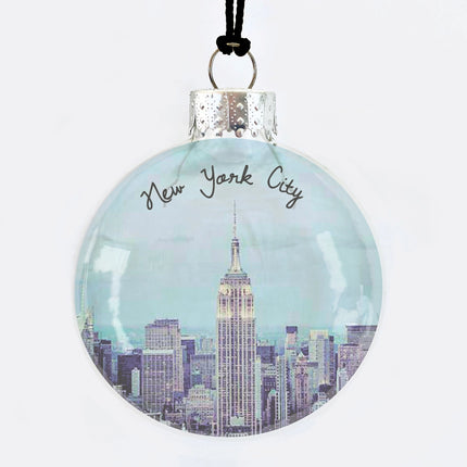 Empire State Building Glass Ornament