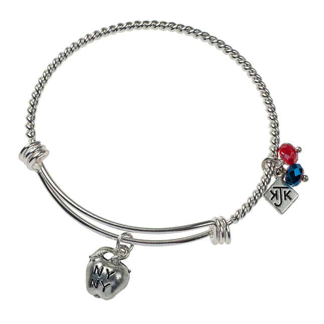 Twisted Bangle w/ Apple Charm