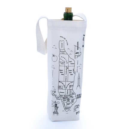 Manhattan Map Wine Tote